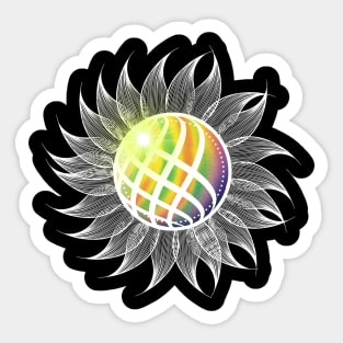 Sunflower Rainbow Sticker